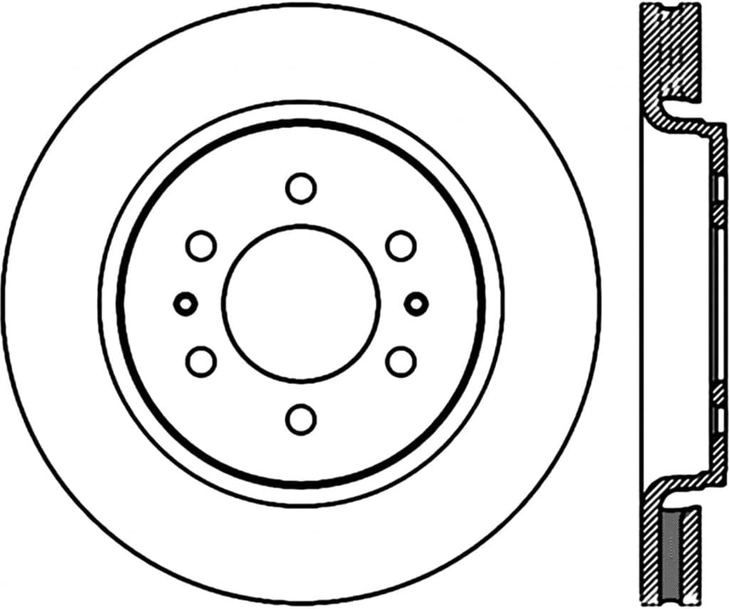 Sport Drilled Front Brake Rotor W359