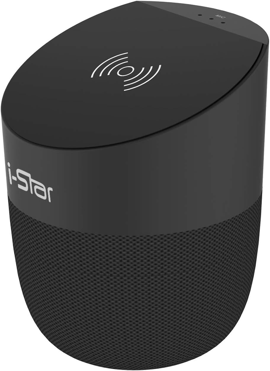 Bluetooth Speaker with Wireless Charging Station, Portable Stereo Speaker, Pack of 2 V96314