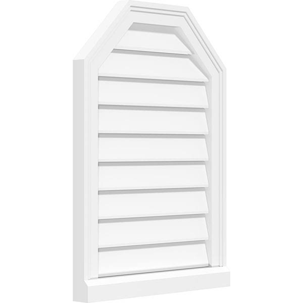 Octagonal Top Surface Mount PVC Gable Vent X42708