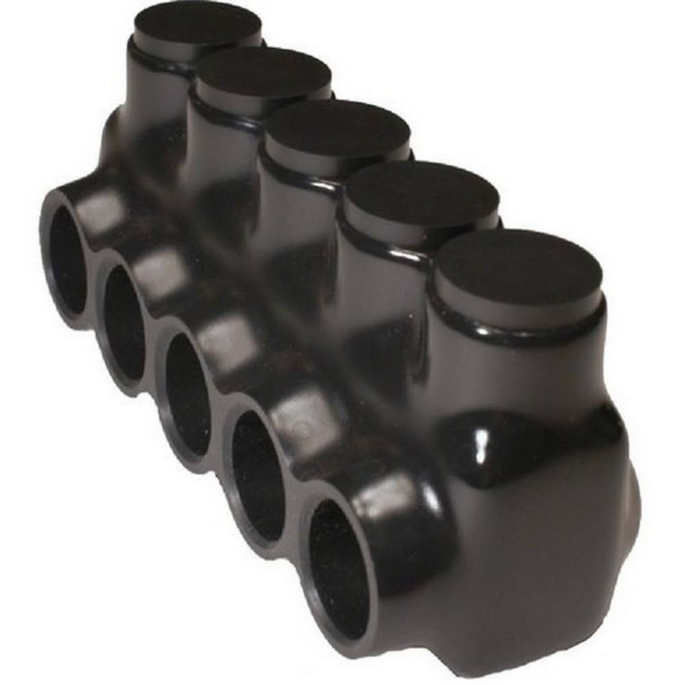 Black Insulated Multi Cable Connector 5 Ports 600 L385647