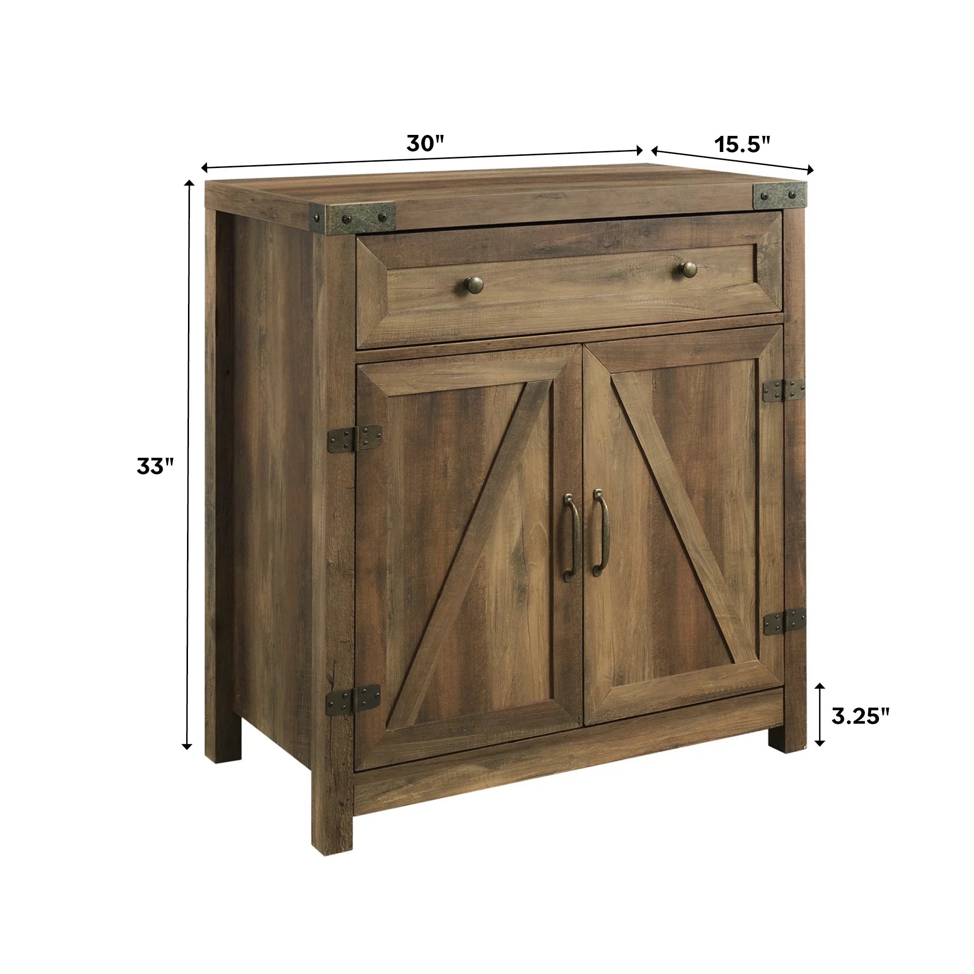 Reclaimed Barnwood Accent Cabinet H39016