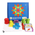 155 Pcs Wooden Pattern Blocks Set U4253
