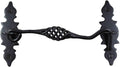 Black Wrought Iron Cabin Hook Eye Latches with Mounting Hardware K150013