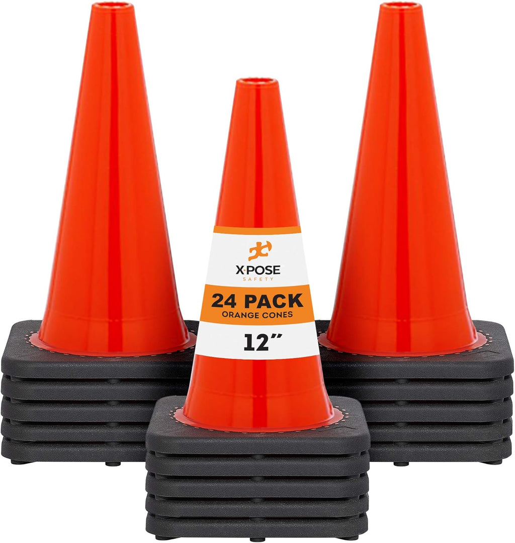 12 Inch Orange PVC Plastic Traffic Cone G9836