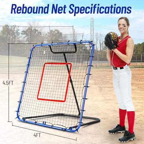 Baseball Rebounder Net 4 x 4.5 FT V66677