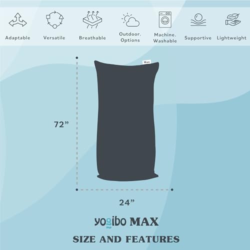 Turquoise 6-Foot Beanbag Chair with Washable Outer Cover R8235