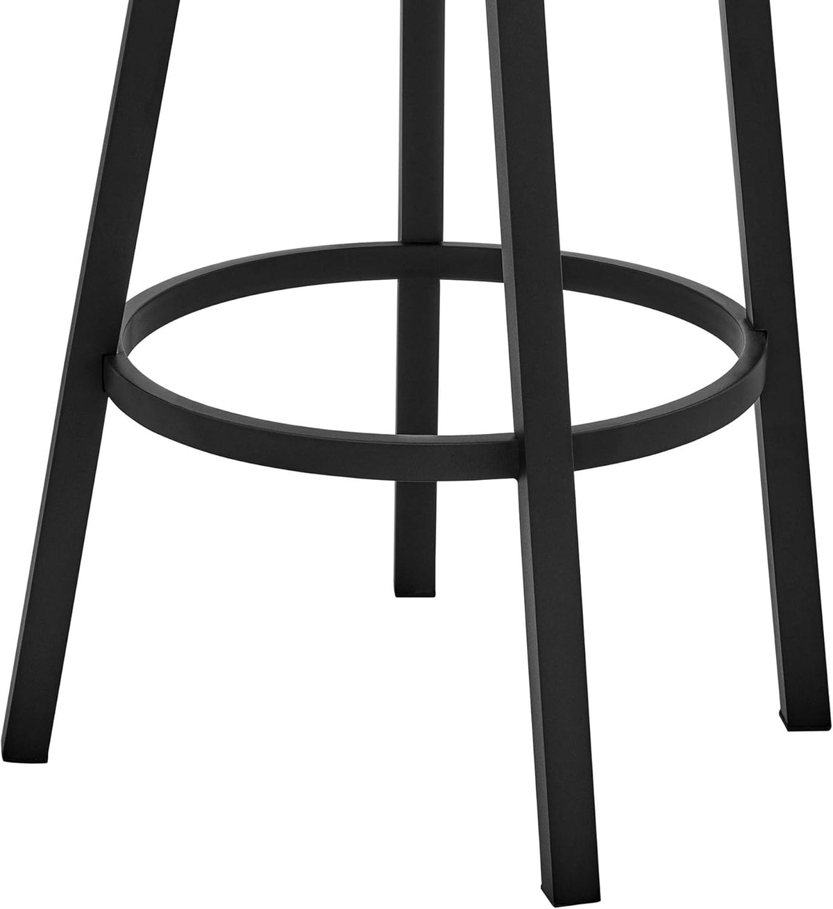 Black Faux Leather Bar Height Swivel Bar Stool C7793