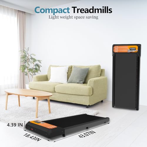 Compact Portable Walking Pad Treadmill with Remote Control Q9946