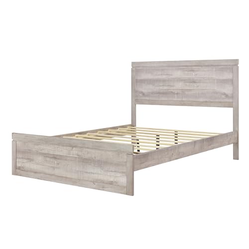 Twin Size Solid Wood Platform Bed with Trundle and Three Drawers Z488