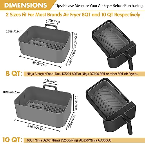 2Pcs Rectangular Silicone Baking Tray D402209