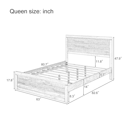 Twin Size Solid Wood Platform Bed with Trundle and Three Drawers Z488