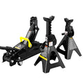 2 Ton Hydraulic Floor Jack Combo with 2 Jack Stands, Black P1553