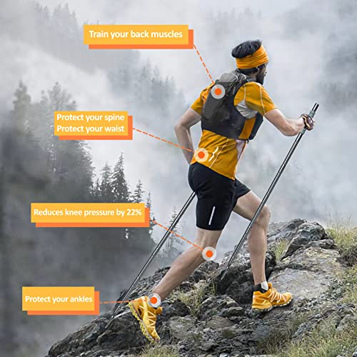 Collapsible Hiking Stick Trekking Pole with Compasse, Whistle (1 Stick) S248890