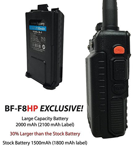 8-Watt Dual Band Two-Way Radio with Large Battery B10938