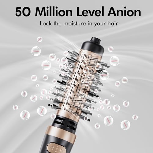 Rotating Hair Dryer Brush with 2-Inch and 1.5-Inch Brushes K588