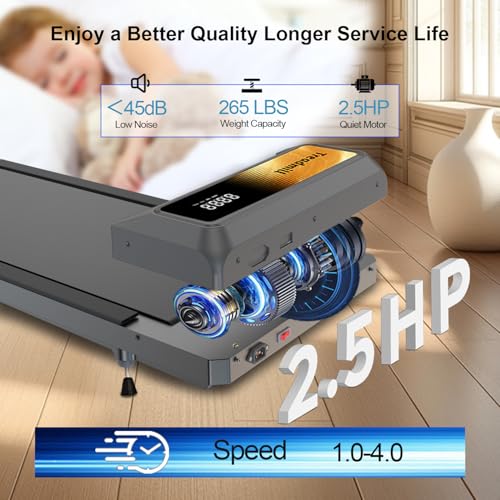 Compact Portable Walking Pad Treadmill with Remote Control Q9946