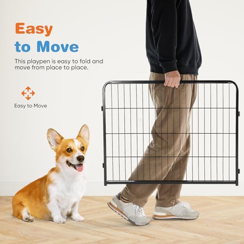 8 Panel 24" Height Metal Dog Playpen with Doors K63763