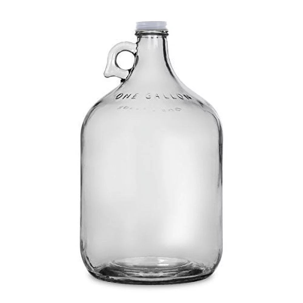 1 gal Glass Water Bottle with Metal Screw Cap (Pack of 4) X7818