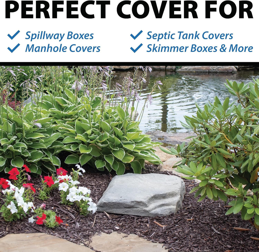 Grey Stone Faux Flat Rock Cover F99793