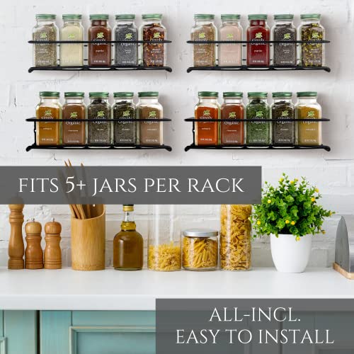 Set of 4 Hanging Spice Rack I332