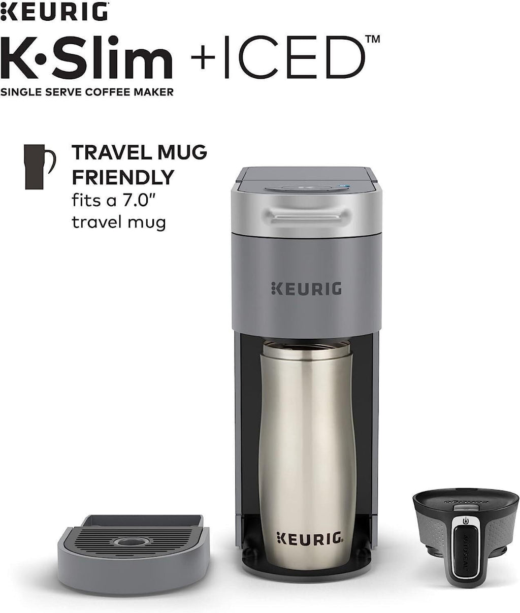 Gray Single Serve Coffee Maker with 3 Brew Sizes K84732