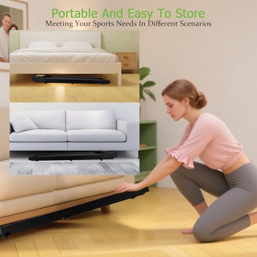 Compact Portable Walking Pad Treadmill with Remote Control Q9946