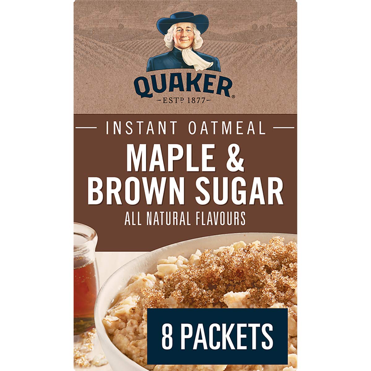 Maple and Brown Sugar Instant Oatmeal, 8ct, 344g G5124