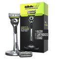 6 Razor Blade Refills and 7oz Rapid Foaming Shave Gel L845081