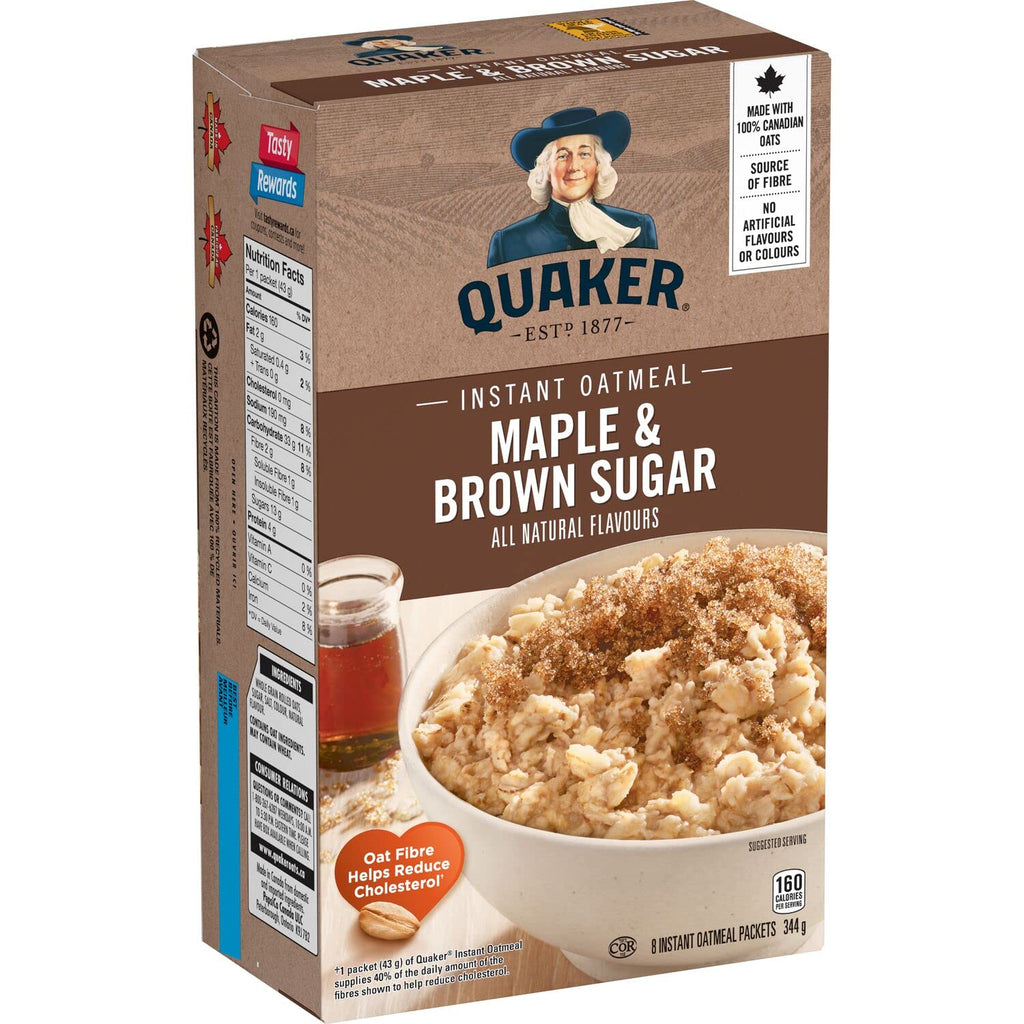 Maple and Brown Sugar Instant Oatmeal, 8ct, 344g G5124