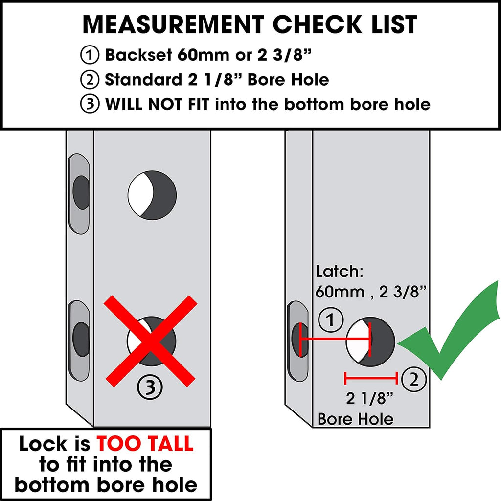 Satin Chrome Keyless Lever Lock with Keypad, Pack of 2 U3900