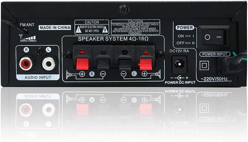 200W Bluetooth Stereo Amplifier with USB, SD Card, FM Radio, Remote Control I46847