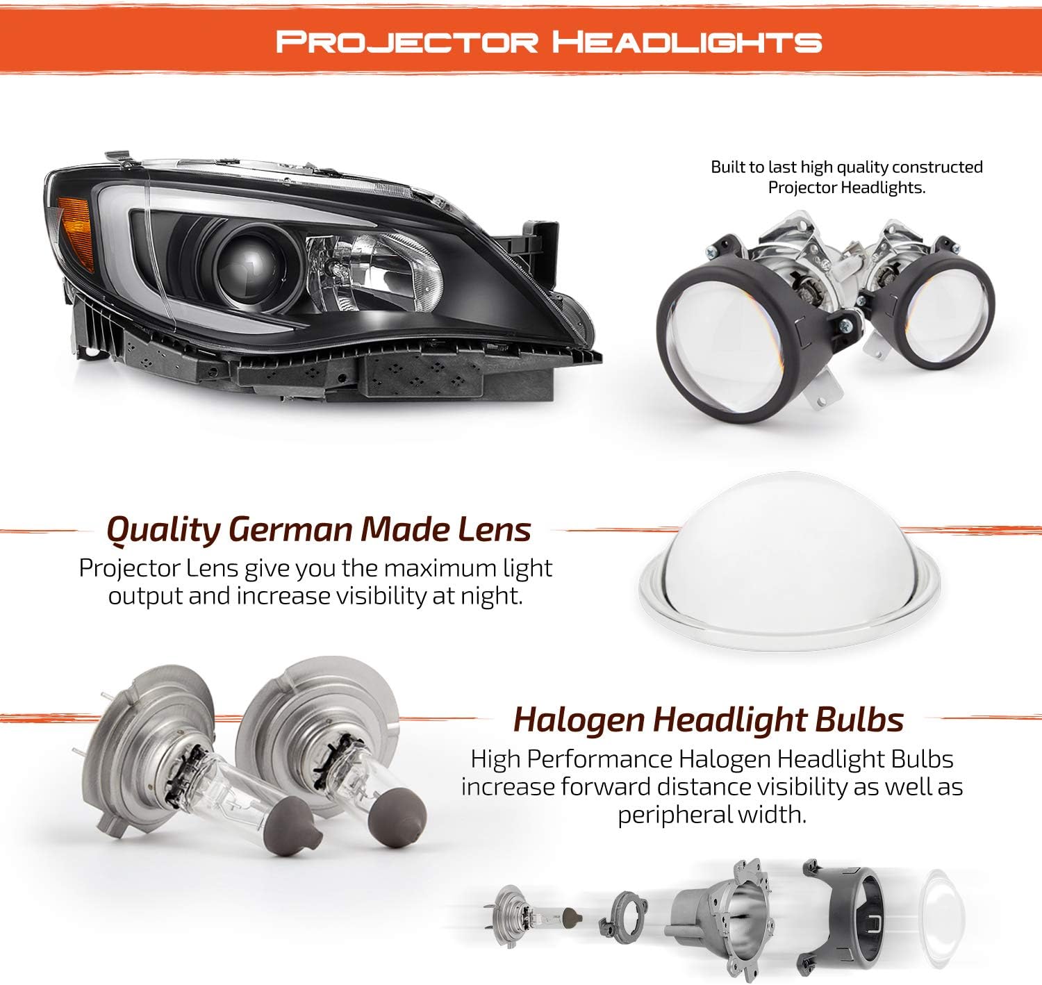 Black Projector Headlights R98710