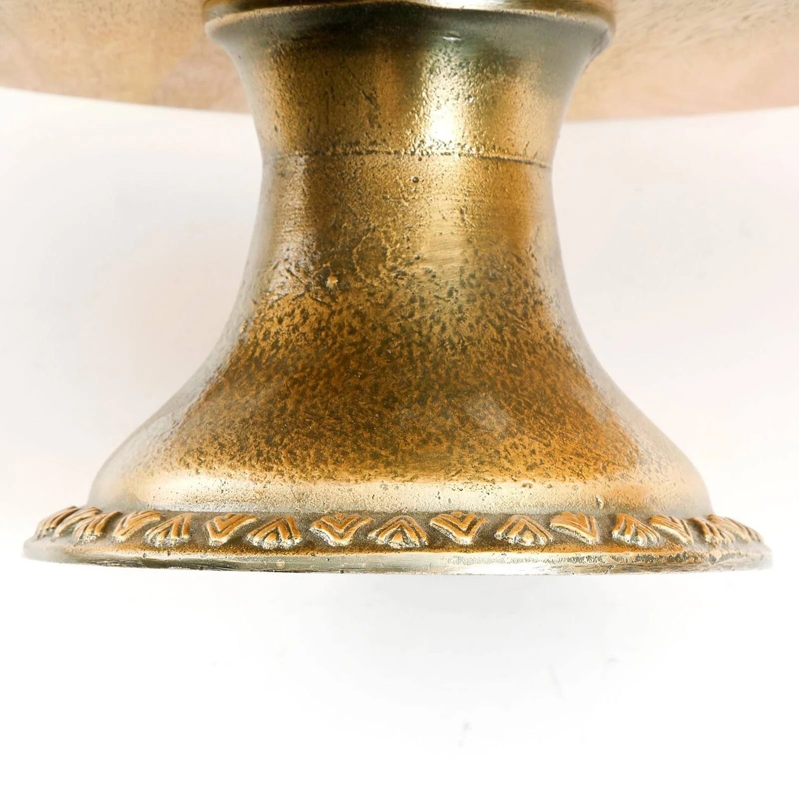 Brown Wood Pedestal Cake Stand Server T508