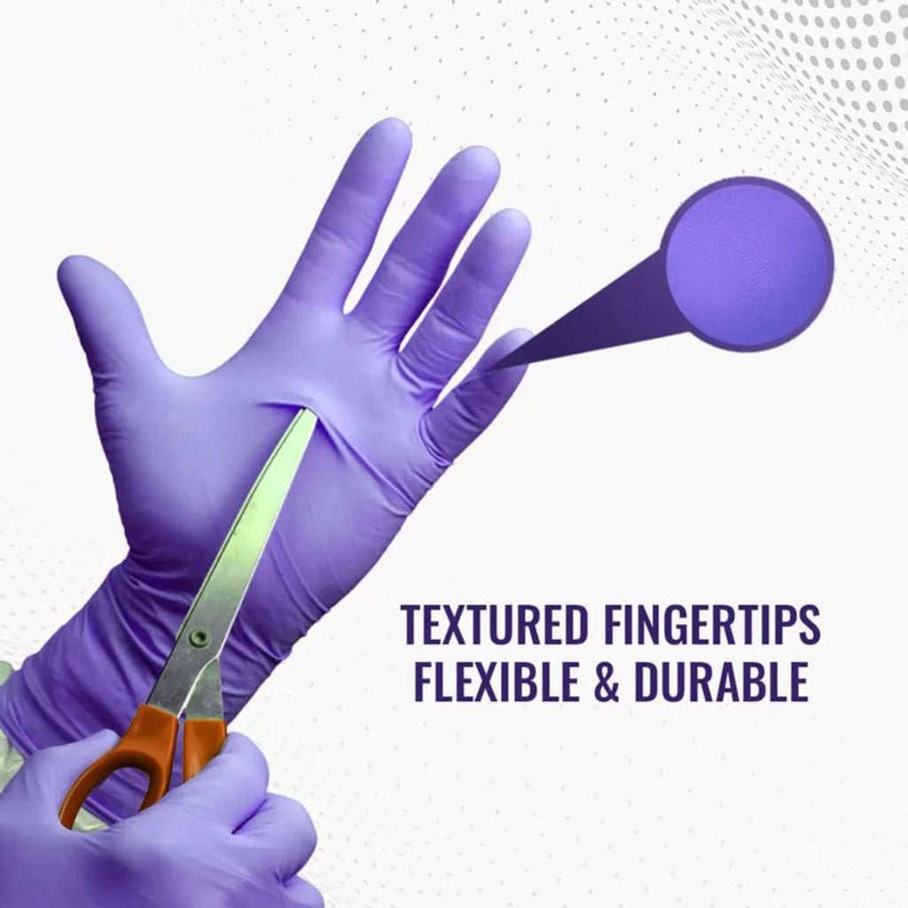 Nitrile Disposable Exam Gloves, Large, 2000/Box, Textured Fingertips Q192575