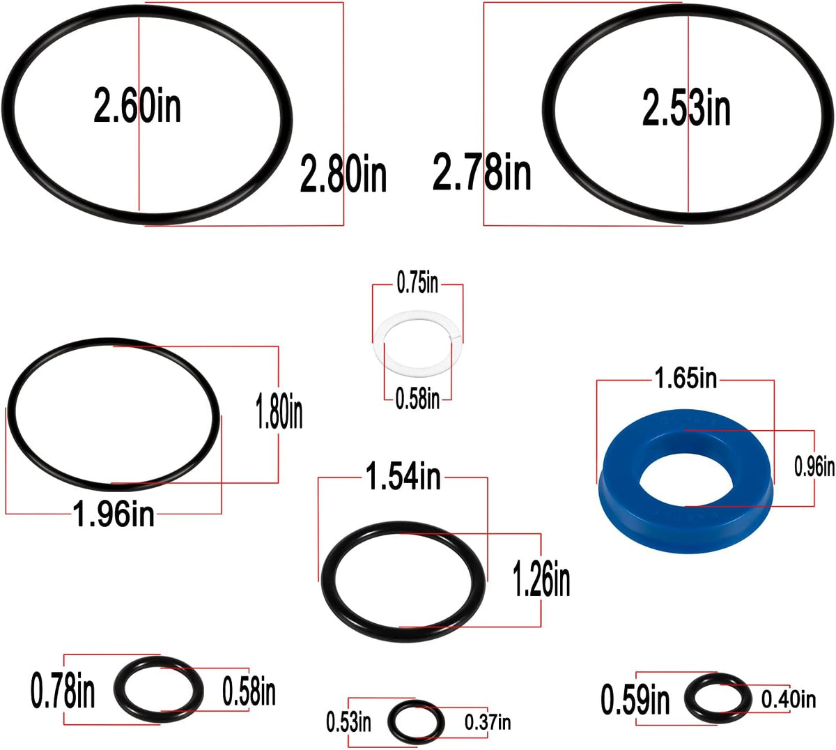 Floor Jack Seal Replacement Kit Pack of 2 E57529