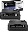 Compatible 2-Pack Black 42X Q5942XD Toner Cartridge Replacement C399