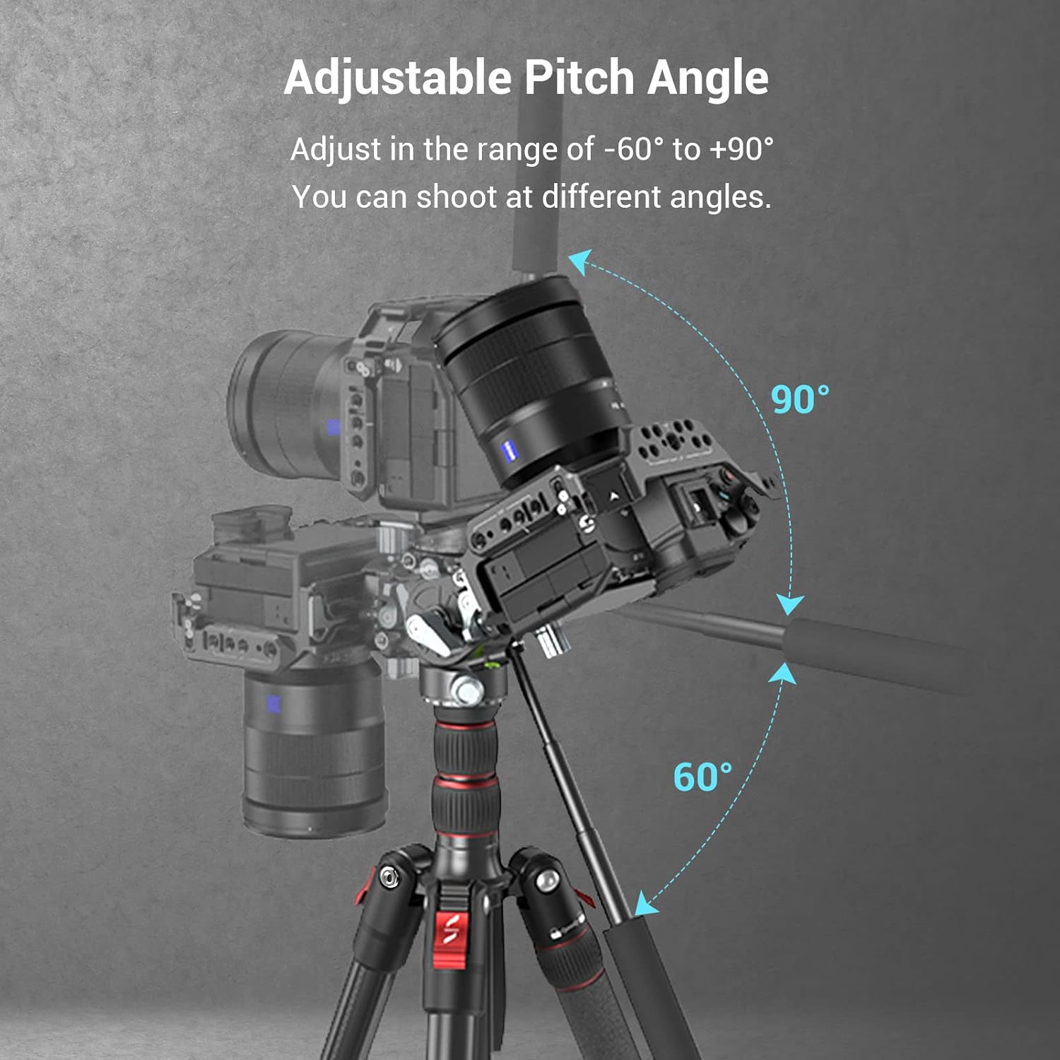 Video Head with Quick Release Plate for Compact Video Cameras and Tripod A425