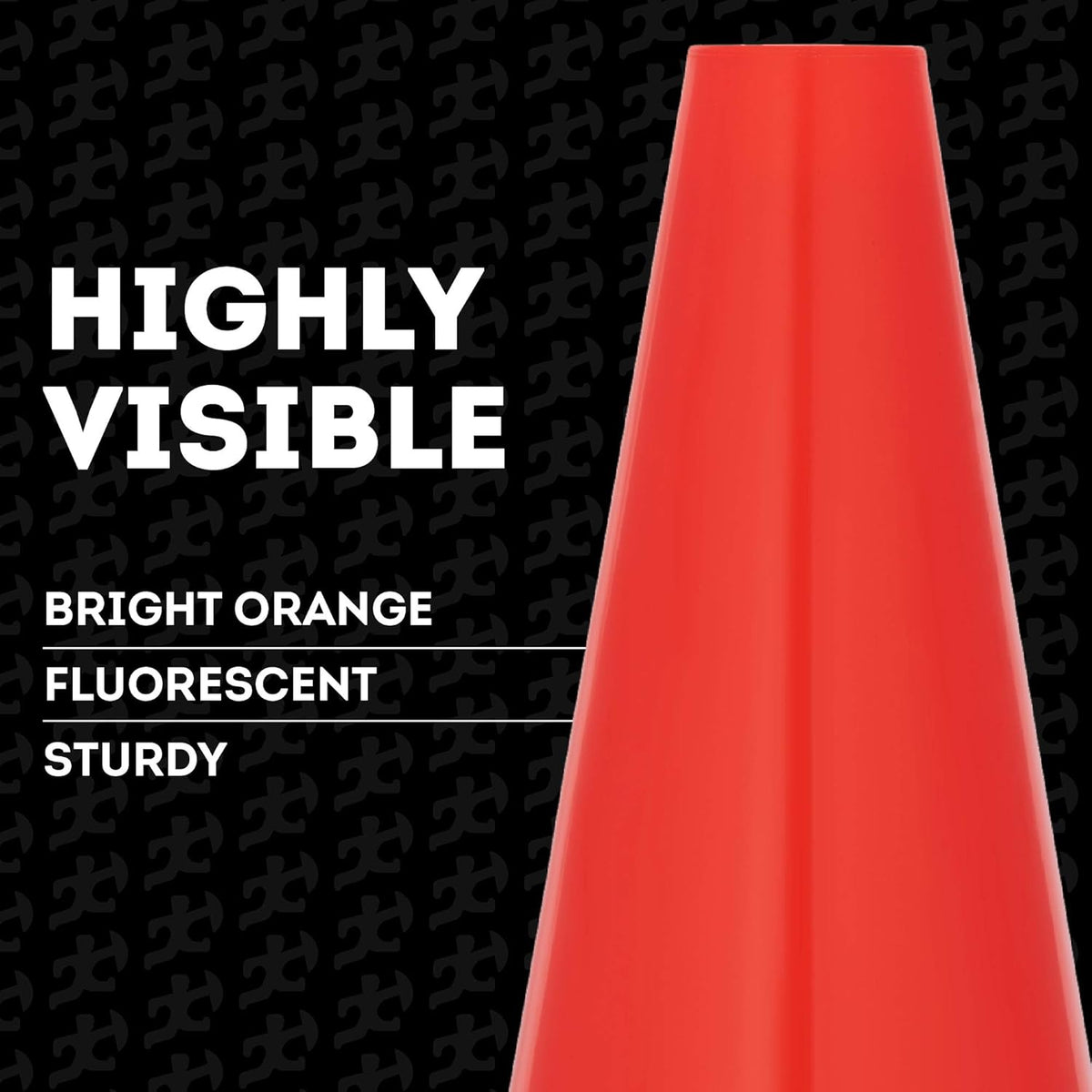 12 Inch Orange PVC Plastic Traffic Cone G9836