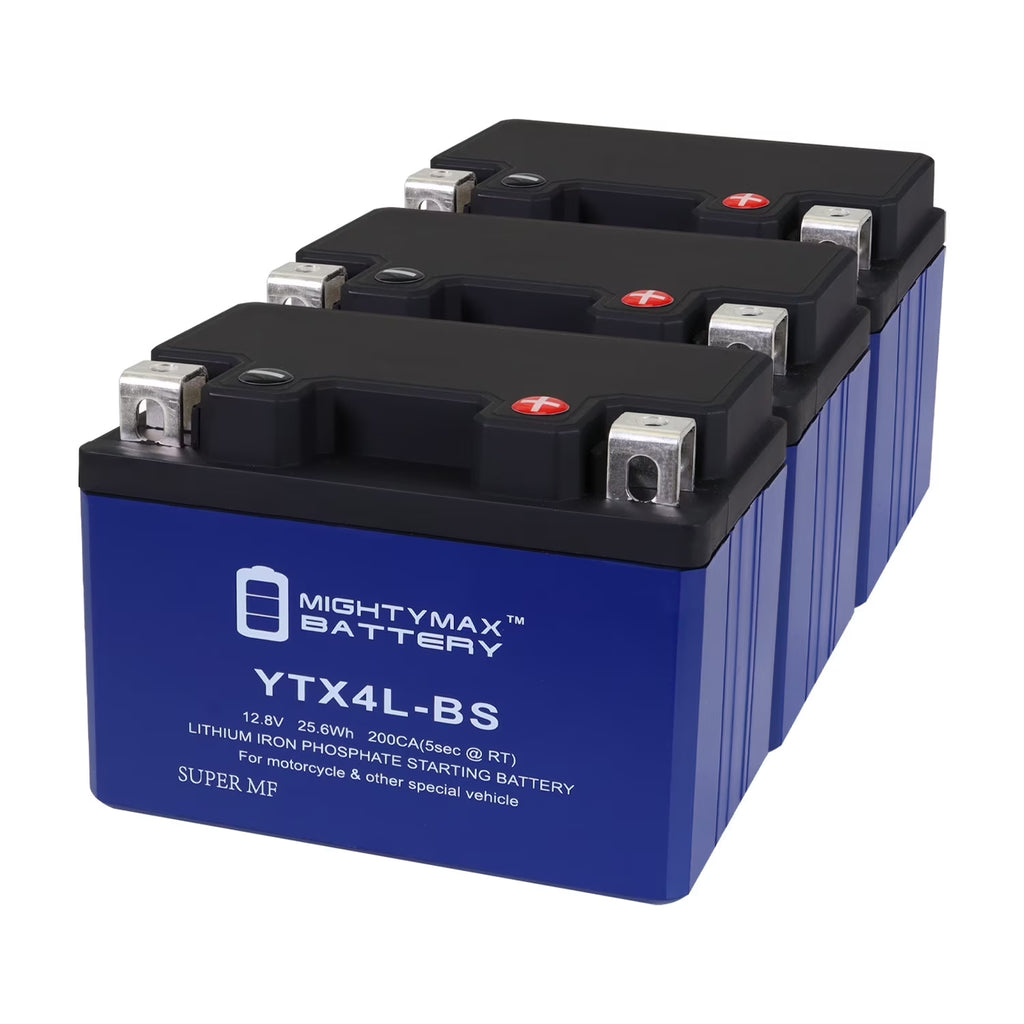 3 Pack Lithium Replacement Battery for Honda Scooters S8958