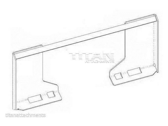 5/16x22 Quick Tach Loader Cut Out Universal Mount Plate H221181