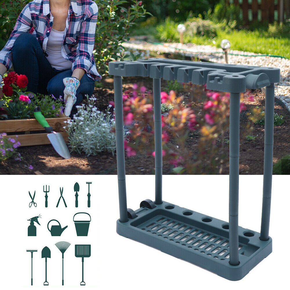 Freestanding Tool Rack Organizer with Hooks A832