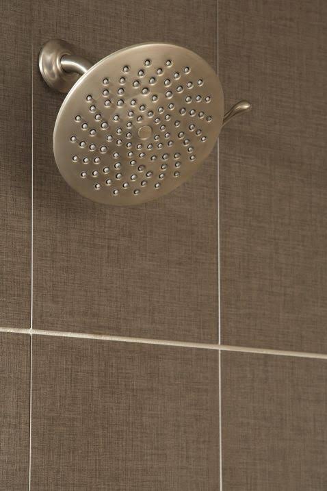 Brushed Nickel Multi Function Rainshower Shower Head B112