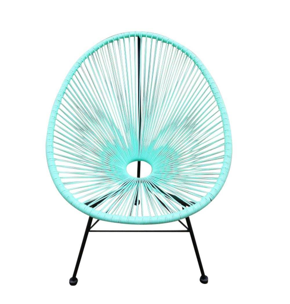 Pink Plastic Rattan Indoor/Outdoor Chair Q46980
