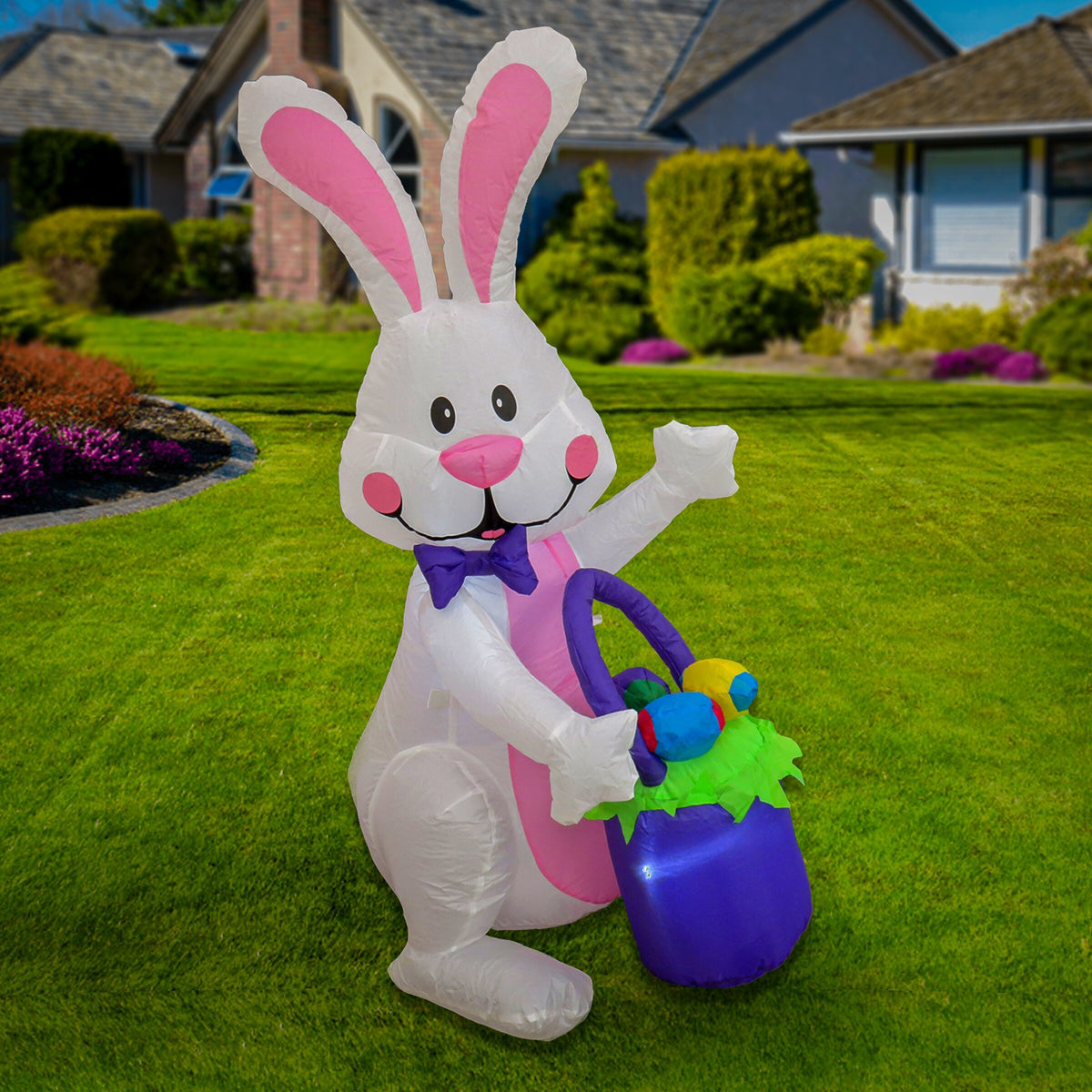 48" Inflatable Waving Easter Bunny L90801
