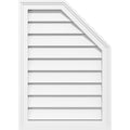 Half Octagon Top Right Surface Mount PVC Gable Vent E1164