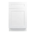 White Shaker Base Cabinet with 1 Door and 1 Drawer B518474