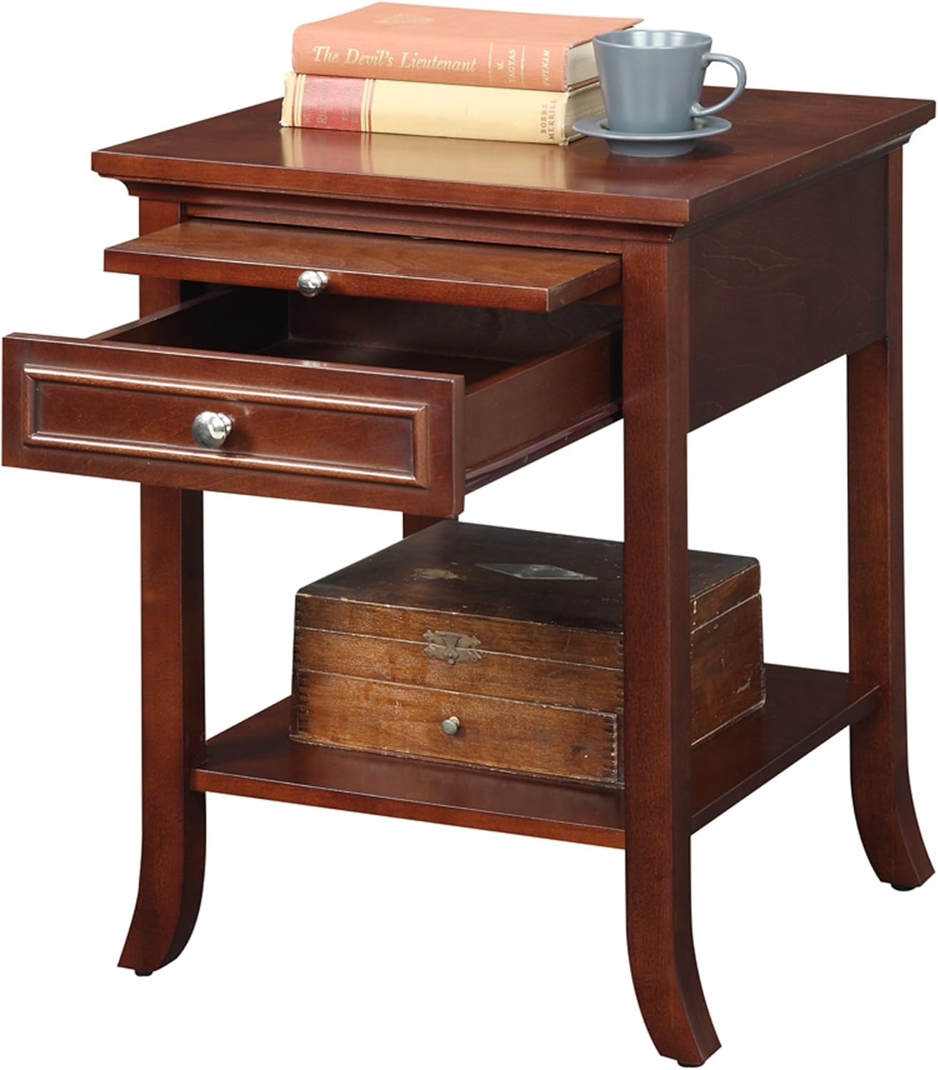 Mahogany End Table with Drawer A735