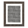 Black on White 16 x 20 Barnwood Framed Canvas Z559091
