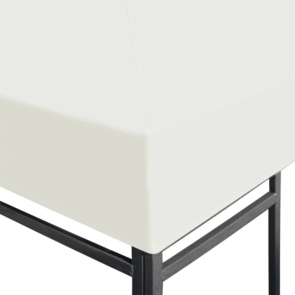 Cream White 13.1ft x 9.8ft Gazebo Top Cover Replacement E843659