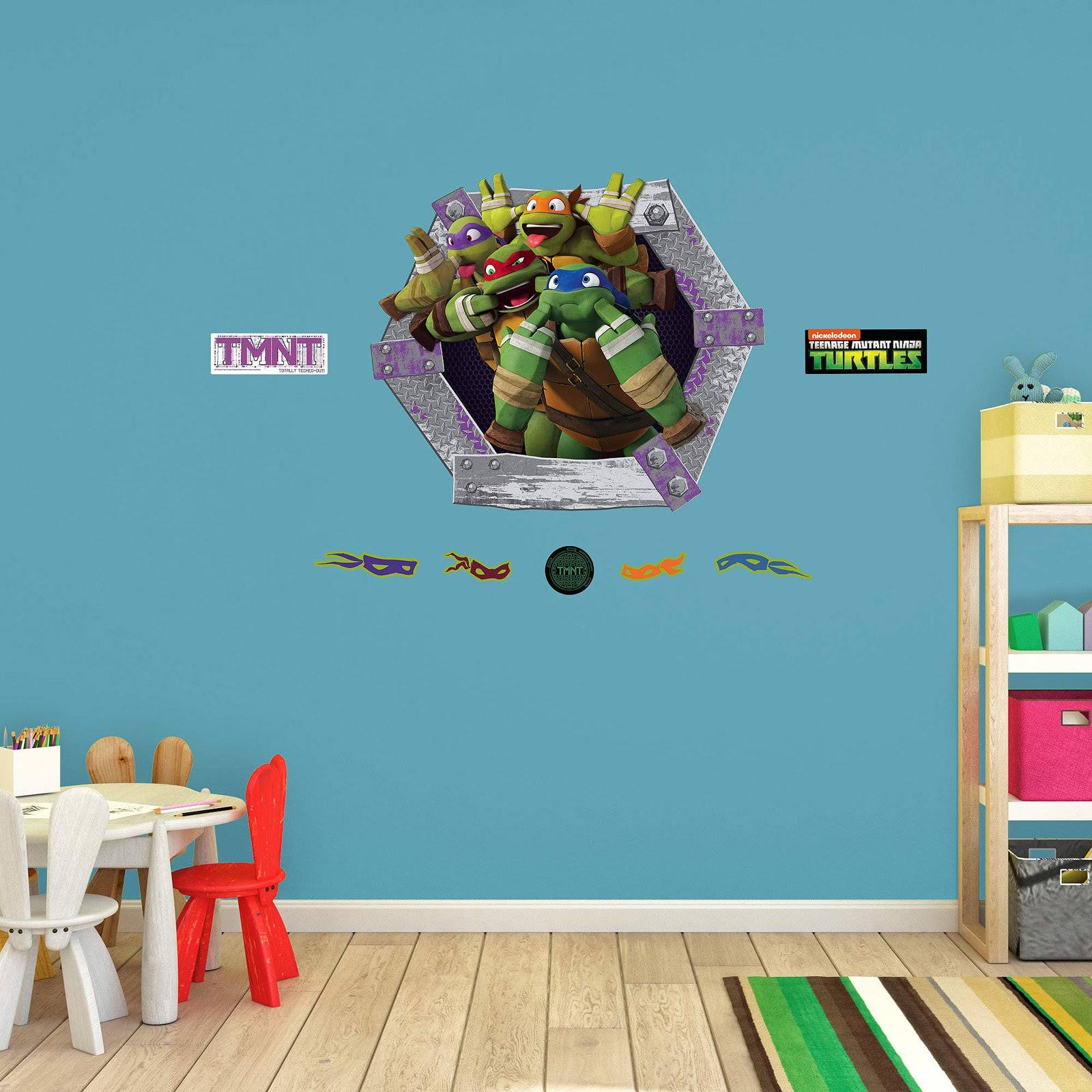 Teenage Mutant Ninja Turtles Goofy Faces Wall Decal Collection J3821